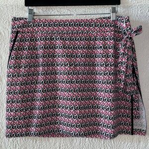 Golftini "G" & Criss-Cross Stripes Print Golf The Golftini Skort